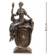 Статуэтка-часы Девушка с зеркалом WS-972 113-906295 Veronese