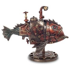 Статуэтка в стиле Стимпанк Рыба WS-191 113-904106 Veronese