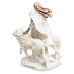 Статуэтка Девушка и волки Зимние стражи WS-264 113-904527 Veronese