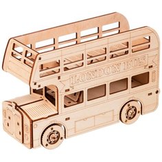 Деревянный 3D-пазл Английский автобус (BIR-010) Rezark