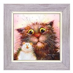 Панно керамическое Кошки-мышки 15х15 ANG-958 113-504220 Artangels