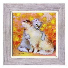Панно керамическое Зайчики 15х15 ANG-956 113-504218 Artangels