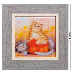 Панно керамическое В домике 10х10 ANG-926 113-504188 Artangels