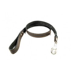 Зоотехнология-м 00761 поводок кожаный одинарный 25мм*140см