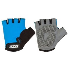 Перчатки STG детск.мод.819 с защитной прокладкой,застежка на липучке,размер XS,синие