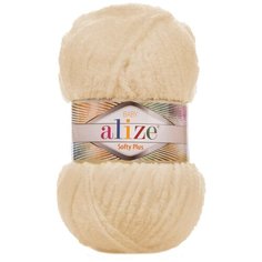 Пряжа для вязания Ализе Softy Plus (100% микрополиэстер) 5х100г/120м цв.310 шампань ALIZE