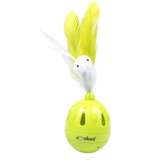 Игрушка для кошек интерактивная EBI Coockoo "Tumbler", лайм, 19.5х7см (Нидерланды)