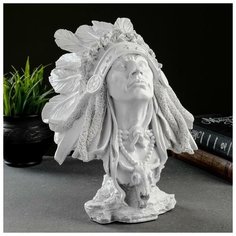 Хорошие сувениры Статуэтка "Вождь" белая