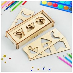 Трафареты для письма Фигуры, WoodLand Toys