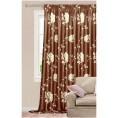 Классические шторы Izzie Цвет: Коричневый Garden