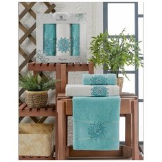 Oran Merzuka Полотенце Daystar Цвет: Бирюзовый (50х90 см - 2 шт,70х140 см) br41115