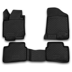 Коврики 3D в салон KIA Ceed, 2006-2012 4 шт. (полиуретан) Element