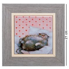 Панно керамическое Любимый бегемотик 10х10 ANG-924 113-504186 Artangels