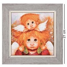 Панно керамическое Ангелы семейной любви 15х15 ANG-772 113-503800 Artangels