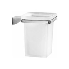 Настенный стеклянный стакан Gedy G-Glamour, хром