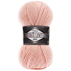 Пряжа для вязания Ализе Superlana midi (25% шерсть, 75% акрил) 5х100г/170м цв.523 кристально розовый ALIZE SUPER.MIDI.523