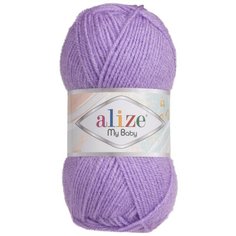 Пряжа для вязания Ализе My Baby (100% акрил) 5х50г/150м цв.247 сиреневый ALIZE