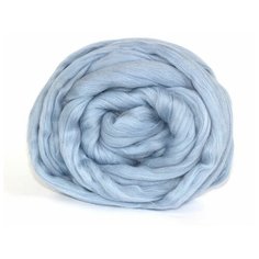Шерсть для валяния ТРО Гребенная лента (100%полутонкая шерсть) 100г цв.2030 пепельно-голубой Пряжа из Троицка ТРО.ШДВ.греб.Л.2030 Троицкая камвольная фабрика