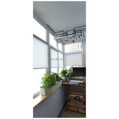 Рулонная штора на окно мини Эко (серый, 40, 210) Мастер Плюс