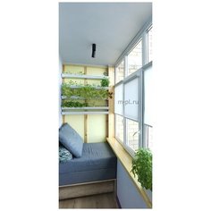 Рулонная штора на окно мини Эко (серый, 45, 210) Мастер Плюс