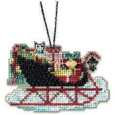 Набор для вышивания бисером Винтажные сани MILL HILL MH16-1732