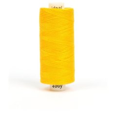 Нитки бытовые IDEAL 40/2 366м 100% п/э, цв.137 желтый