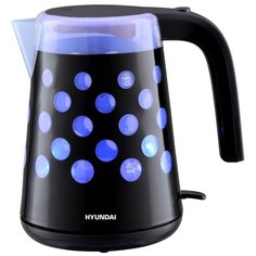 Чайник Hyundai HYK-G2012, черный/фиолетовый