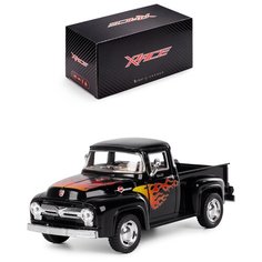 Детская инерционная металлическая машинка Serinity Toys с открывающимися дверями, модель Ford F-100 Pickup, черный