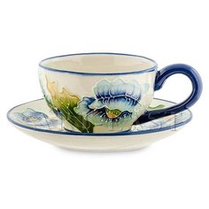 Чайная пара Голубые маки BS-243 113-106961 Blue Sky