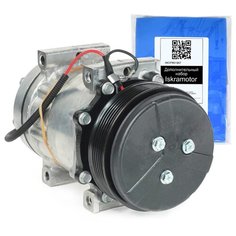 Компрессор кондиционера ACP1047000S (IMC307000) с набором Iskramotor для Challenger series MT555/565/575/635/645/655/665; Massey-Ferguson MF 6490/6495/8650/8690. Mahle