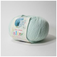 Пряжа Alize Baby Wool (Беби Вул) 522 мята 40% шерсть, 20% бамбук, 40% акрил 50г 175м 5шт