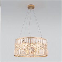 Подвесная люстра Eurosvet Умный дом 10125/5 золото/прозрачный хрусталь Strotskis Smart (10116/5)