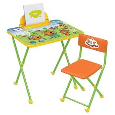 Комплект Стол и Стул оранжевый Nika