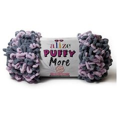 Пряжа Alize Puffy More (Пуффи Море) арт.6285 100% микрополиэстер 150г 11,5м 2шт