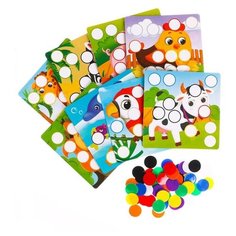 Школа талантов Мозаика с кружочками «Изучаем животных»