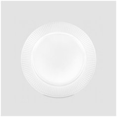 Тарелка обеденная, диаметр: 28 см, материал: фарфор, цвет: белый 214228BL1 Plisse Pillivuyt