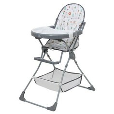 Polini Стульчик для кормления Polini kids 252 «Лесные друзья», цвет серый