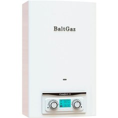 Газовый проточный водонагреватель BaltGaz Comfort 11 (белый, природный газ)