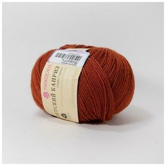 Пряжа Пехорка Детский каприз 338 кирпичный 50% мериносовая шерсть, 50% фибра 50 г 225м 5 шт