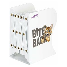 Подставка-держатель для книг и учебников юнландия "Bite Back", раздвижная, металлическая, 237890, 237900