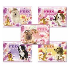 Альбом для рисования, А4, 24 листа, скоба, обложка картон, HATBER, 205х290 мм, "Любимцы", 24А4В, A090770