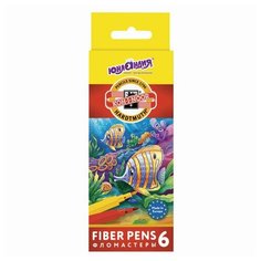 Фломастеры юнландия "Подводный мир" (KOH-I-NOOR EXCLUSIVE), 6 цветов, трехгранные, 151622, 771002JF24KS