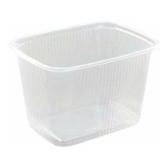 Одноразовый контейнер 350 мл, комплект 100 шт., без крышки, 108х82 мм, прозрачные, ПП, юпласт, ЮУПМ2586