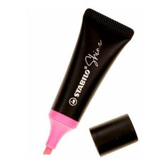 Текстовыделитель STABILO "Shine", розовый, линия 2-5 мм, 76/56