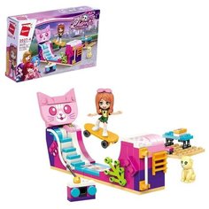 Qman Конструктор Девчонки «Скейт парк», 1 минифигура и 125 деталей