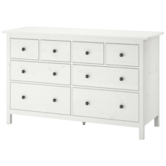 HEMNES хемнэс Комод с 8 ящиками, белая морилка160x96 см Ikea