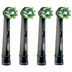 Набор насадок Oral-B Cross Action CleanMaximiser для электрической щетки, черный, 4 шт.