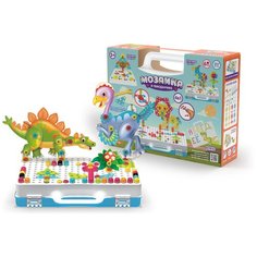 Конструктор "Мозаика в чемоданчике" 4 в 1. Динозавры ND Play