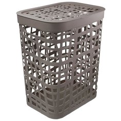 Корзина для белья хаос 55 л французcкий серый Idea (М Пластика)
