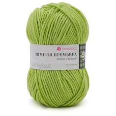 Пряжа Пехорка Зимняя премьера 342 светлый горох 50% мериносовая шерсть, 50% акрил 150м 100г 5шт